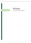 Class notes  Edexcel International GCSE (9-1) Biology variety of living organisms 
