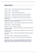 World War 1 Questions and Answers 2024