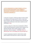 3 ATI RN NUTRITION PROCTORED EXAM WITH NGN COMPLETE QUESTIONS AND ANSWERS GRADED A 