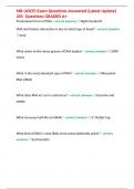 MB &lpar;ASCP&rpar; Exam Questions Answered &lpar;Latest Update&rpar; 205  Questions GRADED A&plus;