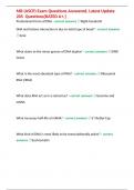 MB &lpar;ASCP&rpar; Exam Questions Answered&comma; Latest Update 205  Questions&lbrack;RATED A&plus;&period;&rsqb;