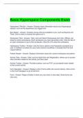 Basic Hyperspace Components Exam with correct Answers