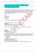 ACLS PreTest&colon; Pharmacology and Practical Application