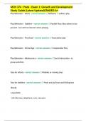 MCN 374 - Peds - Exam 1&colon; Growth and Development Study Guide &lpar;Latest Update&rpar;GRADED A&plus;