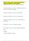 MCN 374 - Peds - Exam 1&colon; Growth and Development Study Guide&comma;GRADED A&plus;&comma;Newly Updated&period;