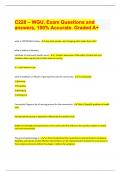 C228 – WGU, Exam Questions and answers, 100% Accurate. Graded A+