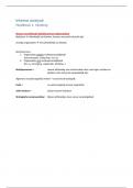 Samenvatting Inleiding organisatiekunde -  Interne analyse
