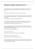 Women's Health&comma; Dunham Ch 18 fully solved 2024-2025
