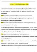 KBN- Jurisprudence Exam 2025 Questions with 100&percnt; Correct Answers Verified Latest Update