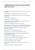 CT DDS Med Cert Exam Q & A Verified 100&percnt; Correct&excl;&excl;&period;