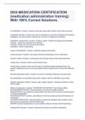 DDS MEDICATION CERTIFICATION &lpar;medication administration training&rpar; With 100&percnt; Correct