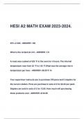 HESI A2 MATH EXAM 2023-2024.