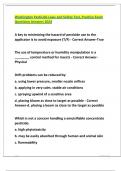 Washington Pesticide Laws and Safety Test&comma; Practice Exam Questions Answers 2024&period;