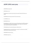 ACRP CCRC exam prep Questions And Answers 2024