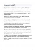 Georgette's LMR Exam Questions with complete solutions Latest 2024&sol;2025&lpar; A&plus; GRADED 100&percnt; VERIFIED&rpar;&period;