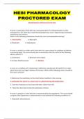 HESI PHARMACOLOGY PROCTORED EXAM (Detail Solutions and Resource for the test)