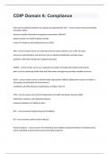 CDIP Domain 6&colon; Compliance Exam Study &num;1&period;