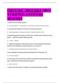 CMY3706 - MCQ Q&A 100&percnt;  VERIFIED ANSWERS  2024&sol;2025
