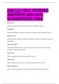BEST ANSWERS FMF LCE 100&percnt; VERIFIED  ANSWERS 2024&sol;2025  GUARANTEED PASS