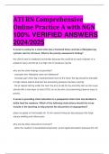 ACCURATE ATI RN Comprehensive Online Practice A with NGN 100&percnt; VERIFIED ANSWERS  2024&sol;2025