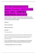 ACCURATE ATI RN Comprehensive Online Practice 2019 B with NGN 100&percnt; VERIFIED  ANSWERS 2024&sol;2025