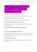 BEST REVIEW MSP TEST &lpar;part 1&rpar; 100&percnt;  VERIFIED ANSWERS  2024&sol;2025 EXAM