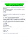 Police Entrance Exam Study Guide &vert; 100&percnt; Correct Answers &vert; Verified