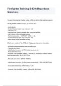Firefighter Training S-130 &lpar;Hazardous Materials&rpar;