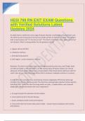 HESI 799 RN EXIT EXAM Questions  with Verified Solutions Latest  Updates 2024