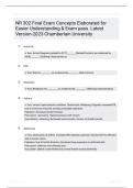 NR 302 Final Exam Concepts Elaborated for Easier Understanding  Exam pass Latest Version2023Chamberlain University