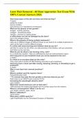 Laser Hair Removal - 40 Hour Apprentice Test Exam With 100&percnt; Correct Answers 2024&period;