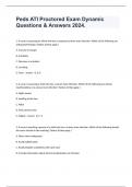 Peds ATI Proctored Exam Dynamic Questions & Answers 2024&period;