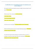 Certified Beer Server Examination Practice Test Questions and Answers Rated A&plus;