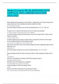 Ammo 51 Course MV-DL QUESTIONS WITH COMPLETE 100&percnt; VERIFIED SOLUTIONS 2024&sol;2025 