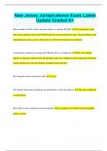 New Jersey Jurisprudence Exam Latest  Update Graded A&plus;
