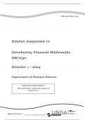 Introductory Financial Mathematics DSC1630 Solution Assignment 01