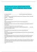 ACI Flatwork Exam QUESTIONS WITH COMPLETE 100&percnt; VERIFIED SOLUTIONS 2024&sol;2025