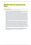 NR305 Week 5 Discussion&comma; Assessing for Family Violence
