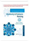 Introductory Maternity and Pediatric Nursing, 5th Edition by Nancy Hatfield Test Bank