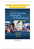 Test Bank for Holes Human Anatomy and Physiology 13th Edition Shier