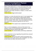 Criminal Investigations Pearson Questions And Answers 