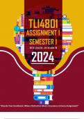 TLI4801 ASSIGNMENT 1 SEMESTER 1 – 2024 (790414)