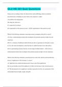 CLU HS 323 Quiz Questions