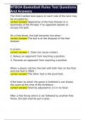 NTBOA Basketball Rules Test Questions And Answers 