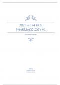 2023-2024 HESI Pharmacology V1