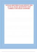 NUR 631 MIDTERM EXAM NEWEST 2024 ACTUAL EXAM QUESTIONS AND CORRECT.p