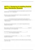 CETP 4.1 Designing & Installing Exterior Vapor Distribution Systems 65 Final Questions With Correct Answers| download to pass|2024