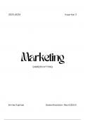 Grondslagen van de Marketing samenvatting Hoofdstuk 7, 8, 9, 10, 12, 13