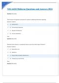 NSG 6420 Midterm Questions and Answers 2024&period;