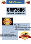 CMY2606 Assignment 1 Semester 1 2024
